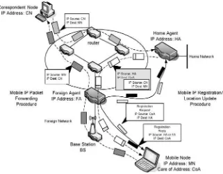 Figure 1.11. Mobile IP [CHA 04]