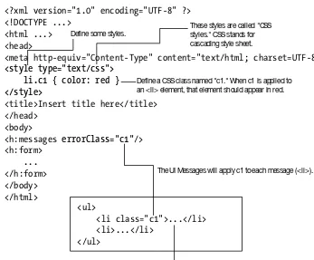Figure 3-17. Assigning CSS class to error messages