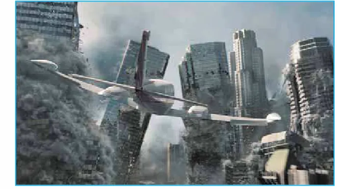 Gambar 3.1 Ilustrasi hari kiamat menurut film 2012. Tidak ada makhluk di duniaini yang mengetahui waktu terjadinya Hari Akhir