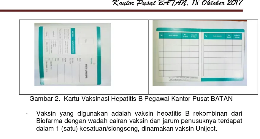 Gambar 3. Vaksin Hepatitis B Vial dan Uniject Biofarma7 