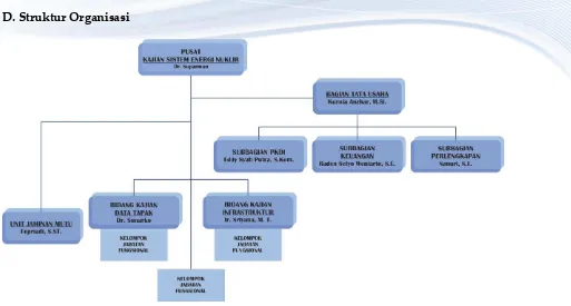 Gambar 1.1. Struktur Organisasi PKSEN 