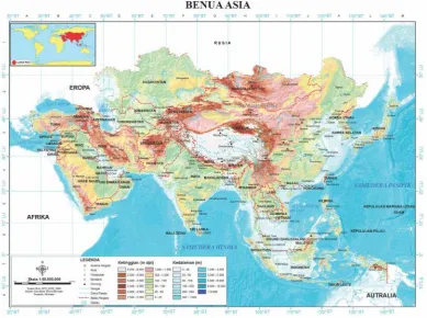 Gambar 1.2. Peta Benua Asia