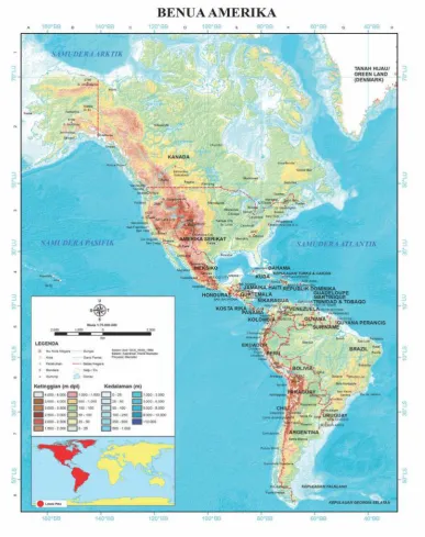 Gambar 1.4.  Benua Amerika 