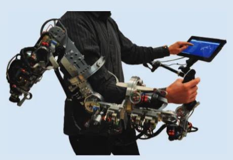 Figure 1. The SAM exoskeleton being worn by an operator.