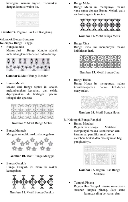 Gambar 10. Motif Bunga Manggis 