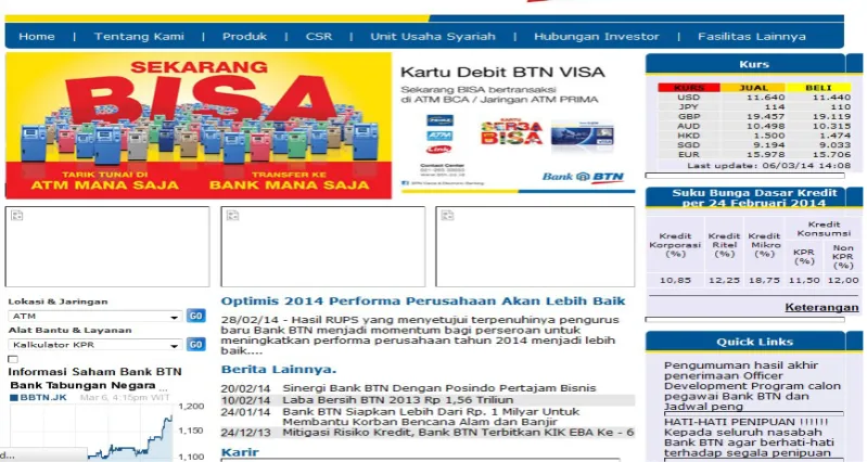 Gambar 2 Website Resmi BTN (www.btn.co.id) 