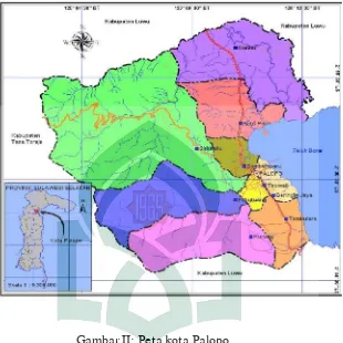 Gambar II: Peta kota Palopo 