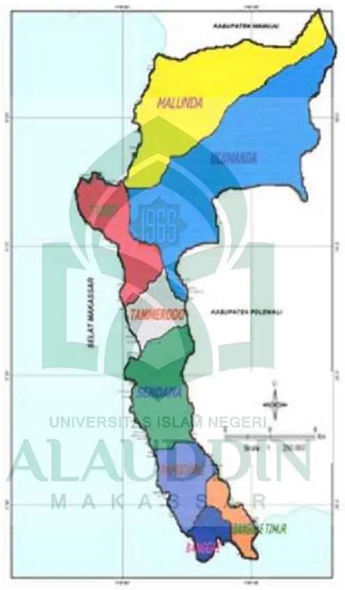 Gambar. Peta Kabupaten Majene