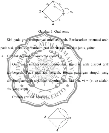 Gambar 3. Graf semu 