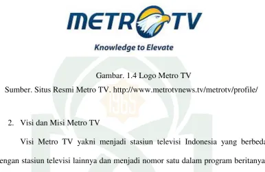 Gambar. 1.4 Logo Metro TV 