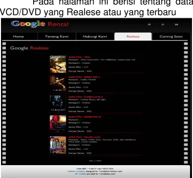 Gambar 12.  Rancangan Halaman Coming 