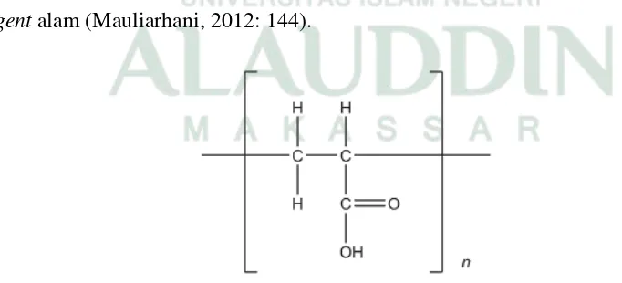 Gambar 2. Unit Asam ariklik dalam polimer karbopol 