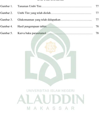 Gambar 1. Tanaman Umbi Tire…………………………………………….  77 