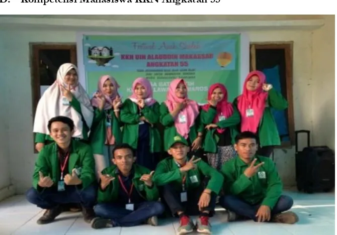 Gambar 1.1. Mahasiswa KKN Ang.55 UIN Alauddin Makassar Posko Desa Batu Putih 