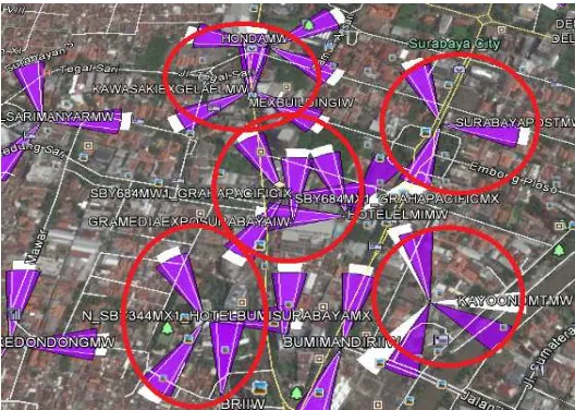 Figure 3. Network layout of CBD area of Surabaya city  