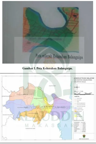 Gambar I. Peta Kelurahan Balangnipa.