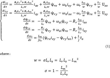 Fig.  1. Per phase equivalent circuit of IM 