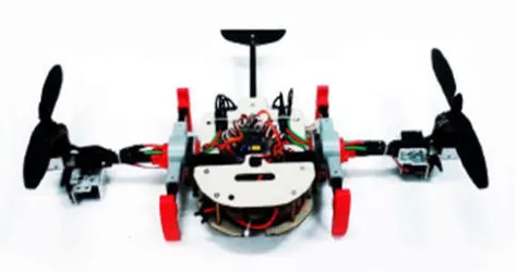 Figure 1. Adaptive Morphology-based Design of Multi-Locomotion Flying and Crawling Robot: “PENS-FlyCrawl” Multi-robot[10] 