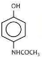 Gambar 2.1 Struktur kimia parasetamol (Depkes RI, 1979). 