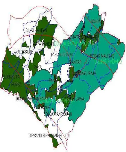 Gambar Peta Kabupaten Simalungun 