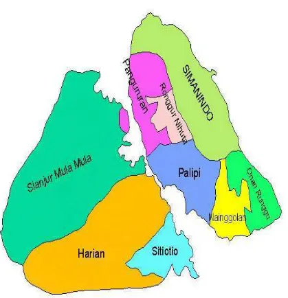 Gambar Peta Kabupaten Samosir 