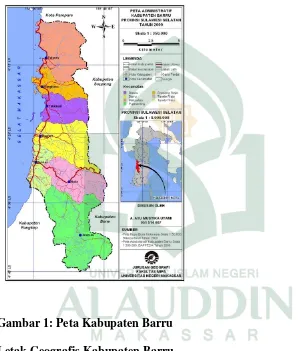 Gambar 1: Peta Kabupaten Barru   
