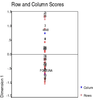 Grafik Gambar 4.1 Row and Column Scores 