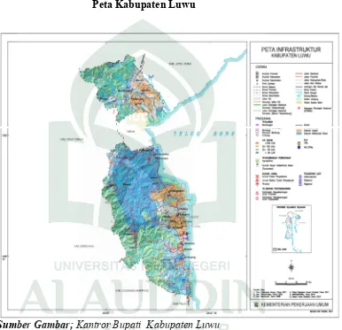 Gambar 4.1 Peta Kabupaten Luwu 