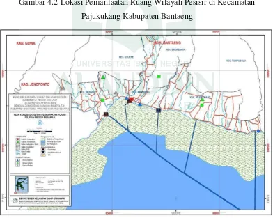 Gambar 4.2 Lokasi Pemanfaatan Ruang Wilayah Pesisir di Kecamatan 