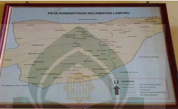 Gambar II: Peta Kecamatan Lamuru 