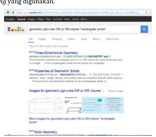 Gambar 29. Google Advanced Search untuk Pencarian Geometri 