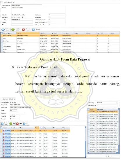 Gambar 4.14 Form Data Pegawai 