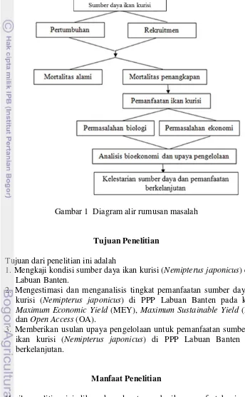 Gambar 1  Diagram alir rumusan masalah 