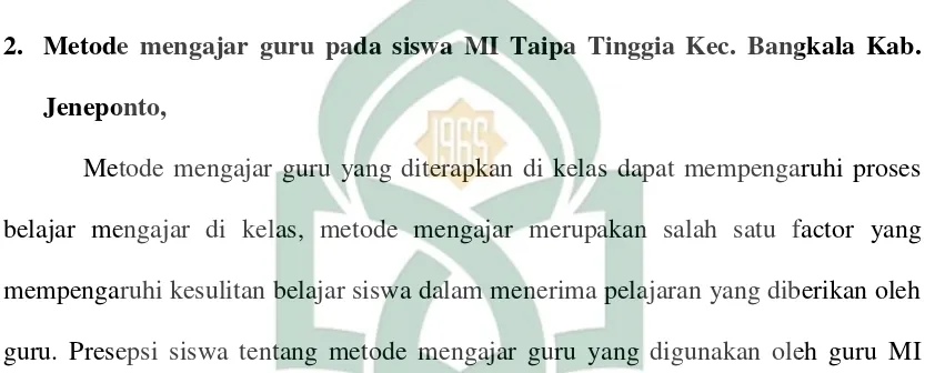 Tabel 8. Distribusi Frekuensi dan presentase presepsi mahasiswa tentang kemampuan