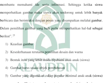 Gambar merupakan media visual yang dapat membantu guru dalam