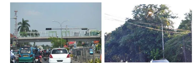 Gambar 5 Lampu jalan di Jalan Margonda dan Jalan Raya Bogor, Kota Depok 