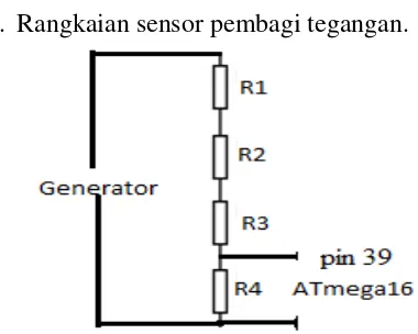 Gambar 7. Skema pembagi tegangan. 