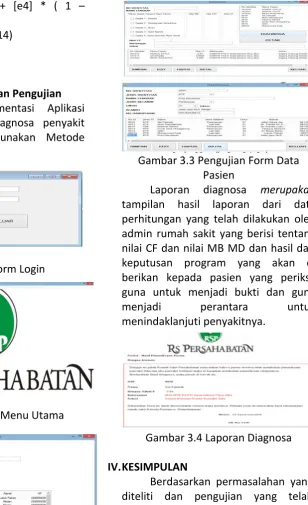 Gambar 3.1 Form Menu Utama 