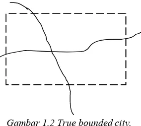 Gambar 1.2 True bounded city. 
