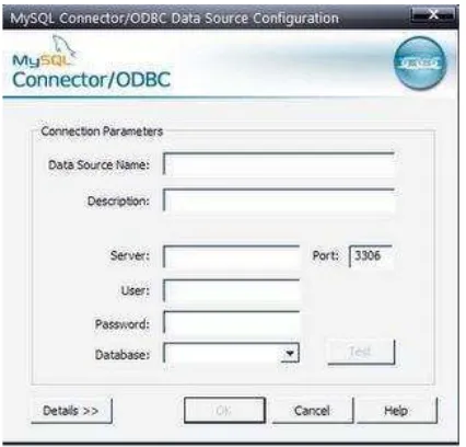 Gambar 2.6 MySQL connector ODBC 