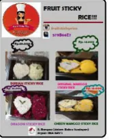 Tabel 4.7 Daftar Harga Fruit Sticky Rice 