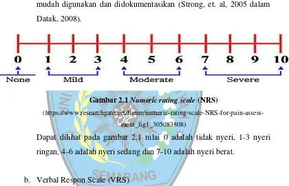 Gambar 2.1 Numeric rating scale (NRS) 