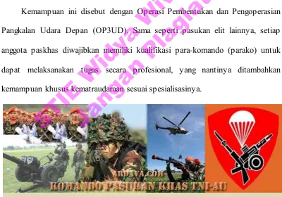 Gambar 4.2. Pasukan Baret Kuning Paskhas 