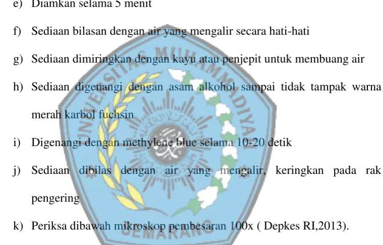 Tabel 2.1 Interprestasi hasil pemeriksaan BTA 