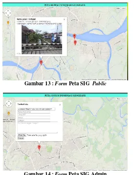 Gambar 13 : Form Peta SIG  Public 