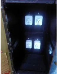Gambar 3  Port Konektor Lampu pada Box Triplek 