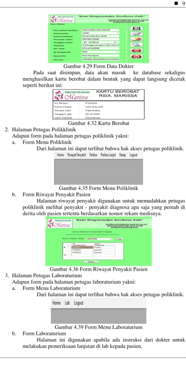 Gambar 4.32 Kartu Berobat 
