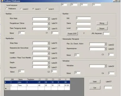 Gambar 4.3.2  Form1 