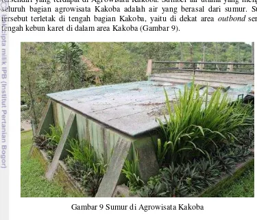 Gambar 9 Sumur di Agrowisata Kakoba 