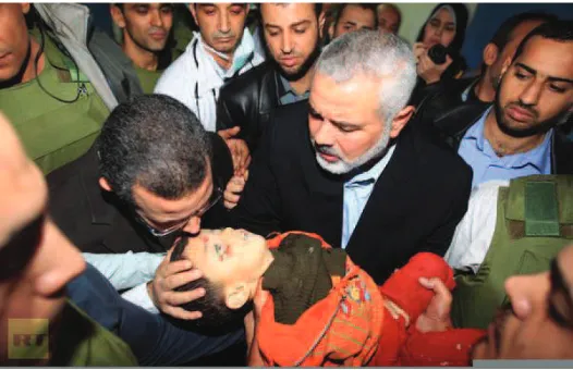 Gambar 1.5 Anak-anak menjadi korban serangan Israel ke Palestina.